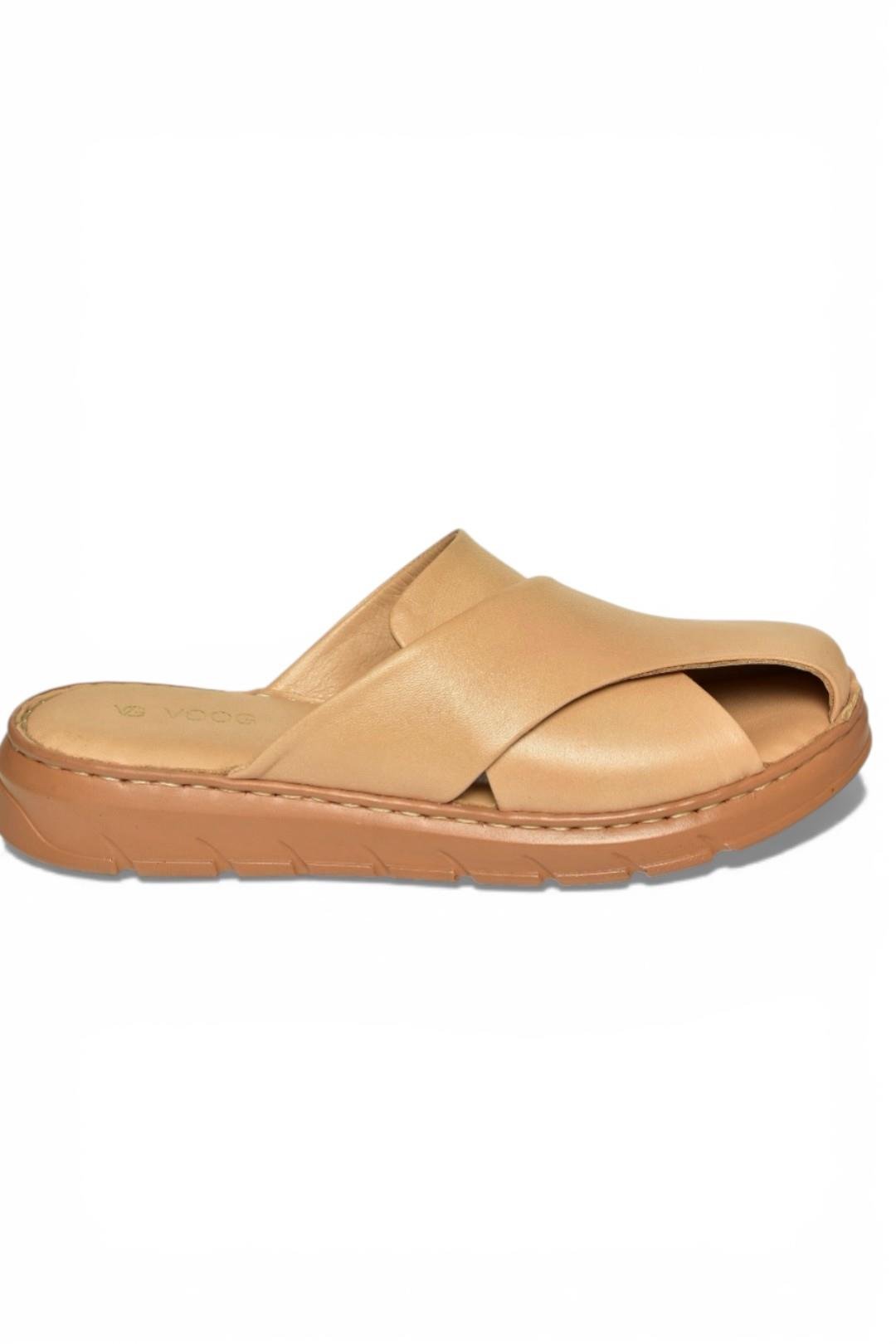 Y555530103 Ten Hakiki Deri Comfort Ortopedik Taban Kadın Terlik