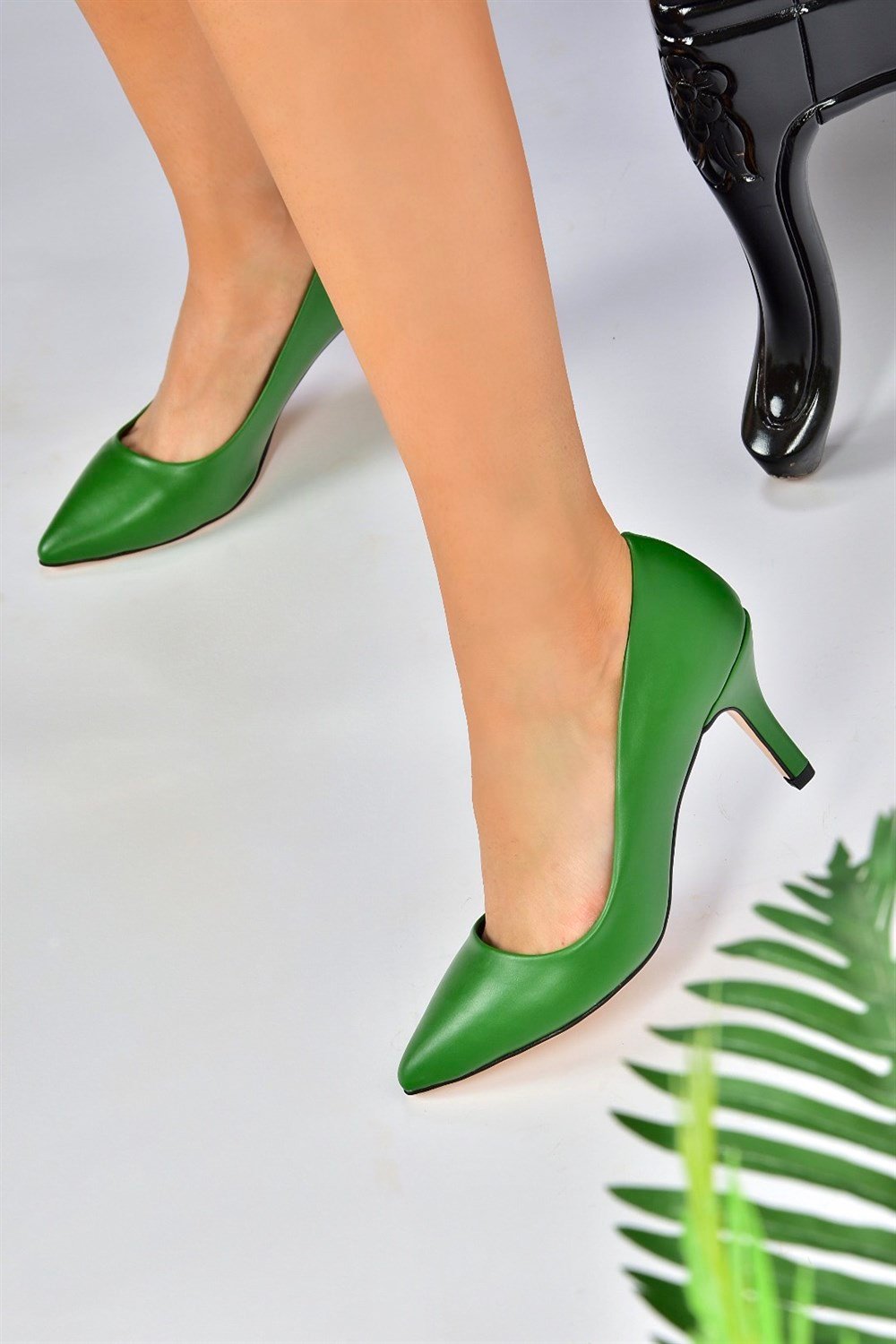 Yeşil İnce Topuklu Kadın Stiletto L253970009