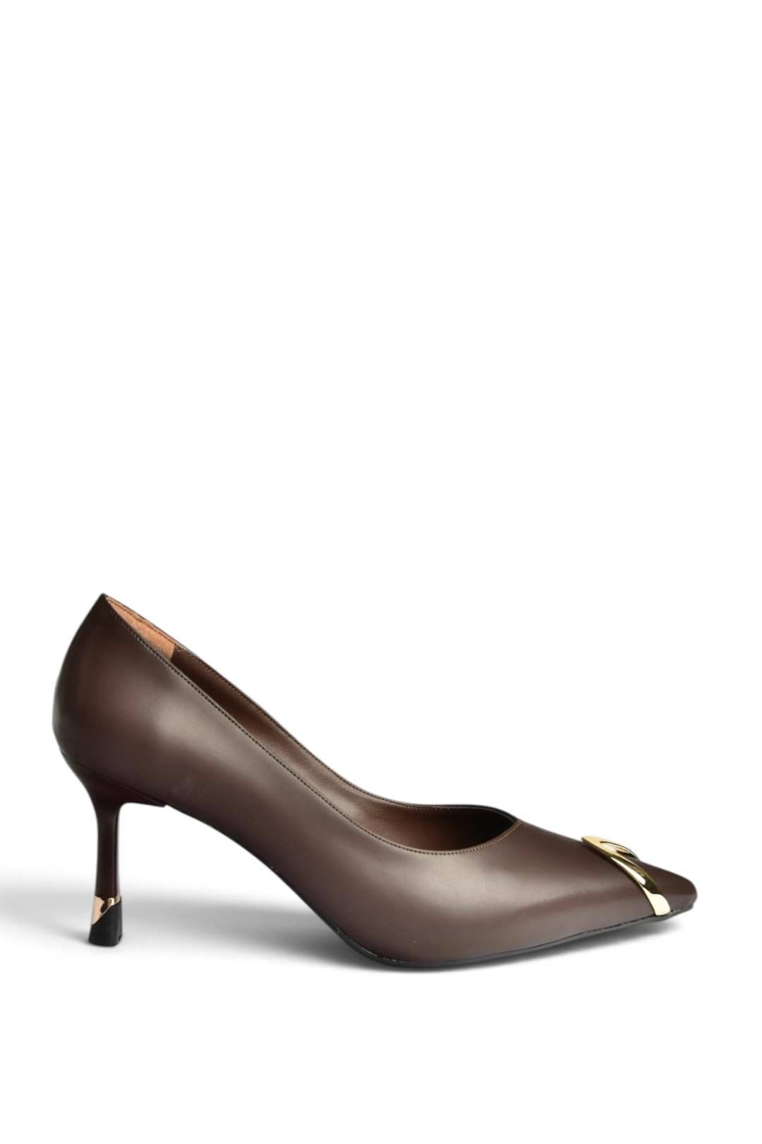 Z308300809 Kahverengi İnce Topuklu Kadın Stiletto Ayakkabı