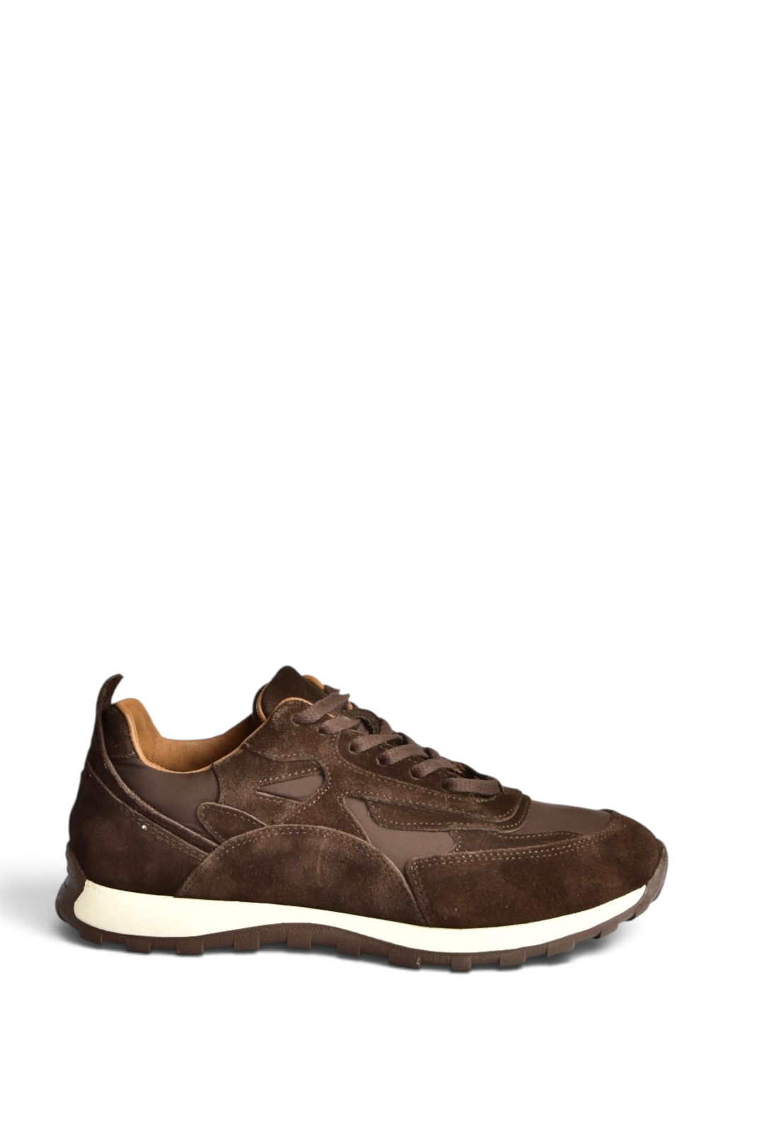 Z312507561 Kahverengi Hakiki Deri Süet Kadın Spor Ayakkabı Sneakers