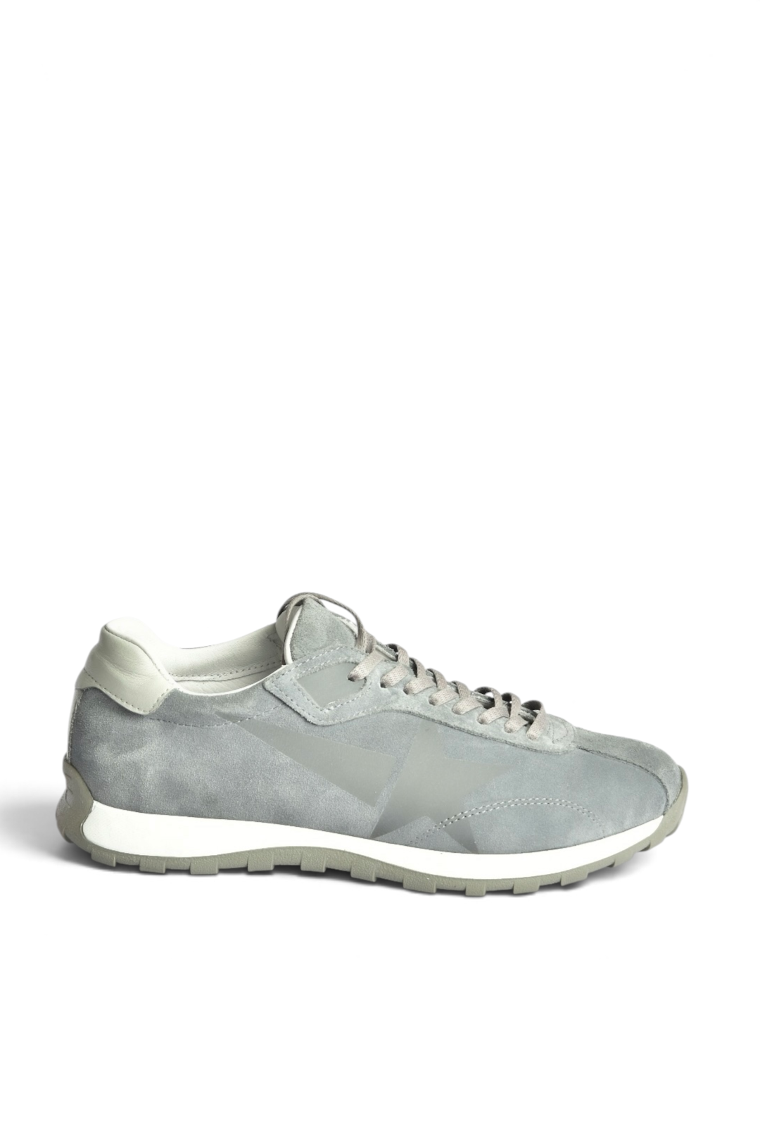Z312516661 Gri Hakiki Deri Süet Kadın Spor Ayakkabı Sneakers