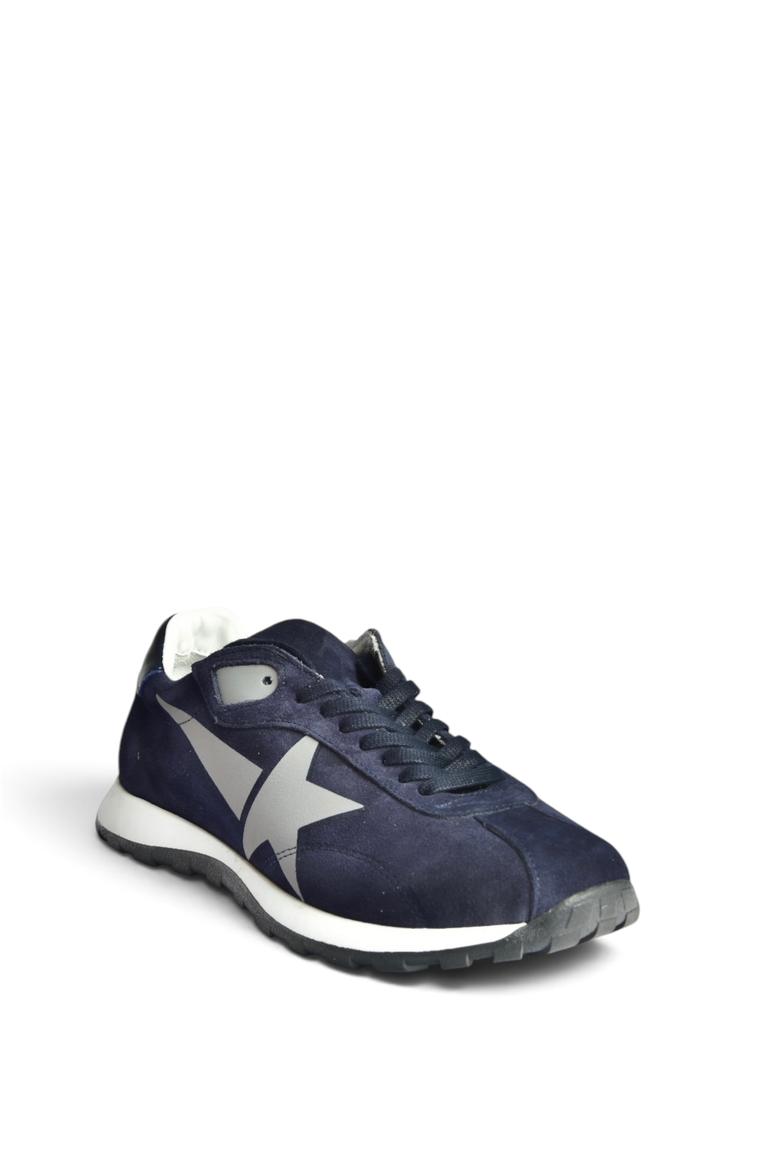 Z312516661 Lacivert Hakiki Deri Süet Kadın Spor Ayakkabı Sneakers