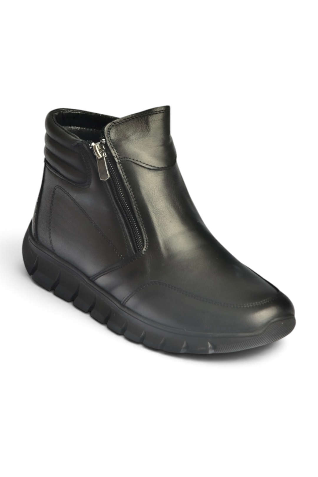 Z555360803 Siyah Hakiki Derİ Comfort Ortopedik Taban Kadın Bot