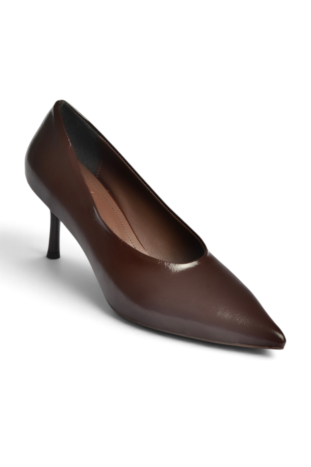 Z676026060 Kahverengi Rustik İnce Topuklu Kadın Stiletto Ayakkabı
