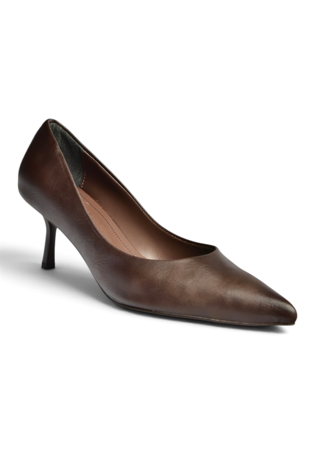 Z676070009 Kahverengi İnce Topuklu Kadın Stiletto Ayakkabı