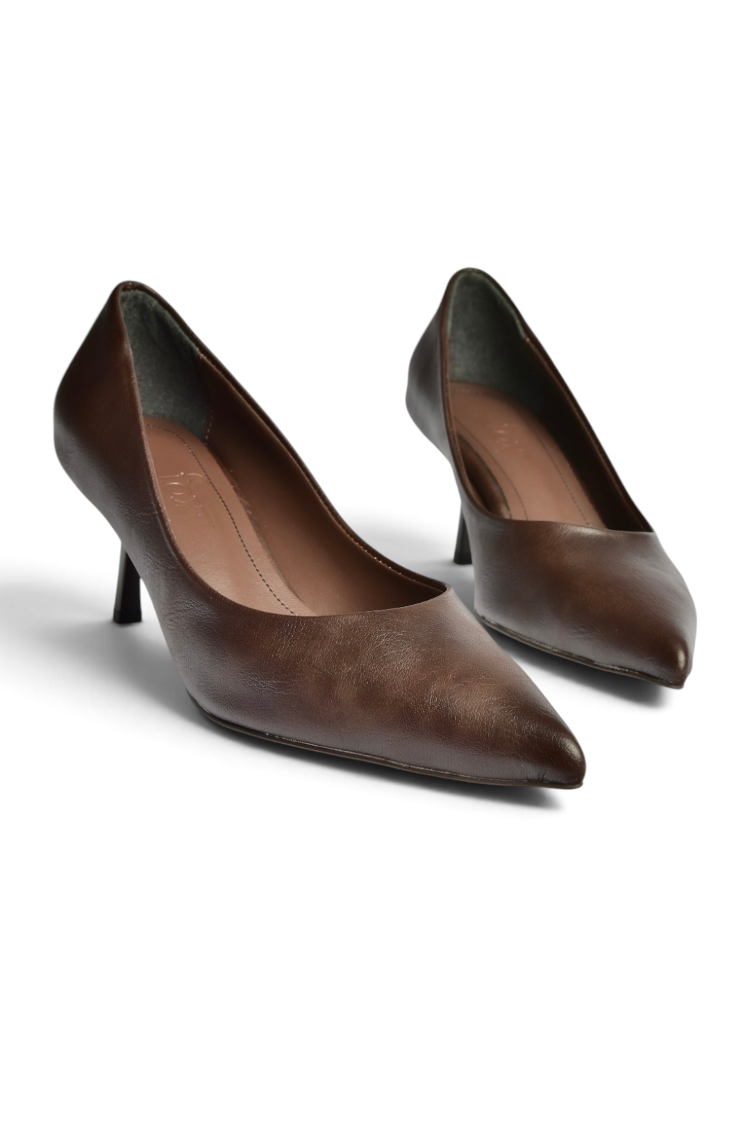 Z676070009 Kahverengi İnce Topuklu Kadın Stiletto Ayakkabı