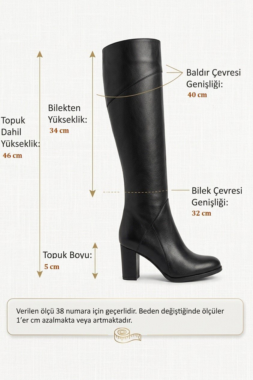 Z726103402 Siyah Süet Kısa İnce Topuklu Kadın Çizme