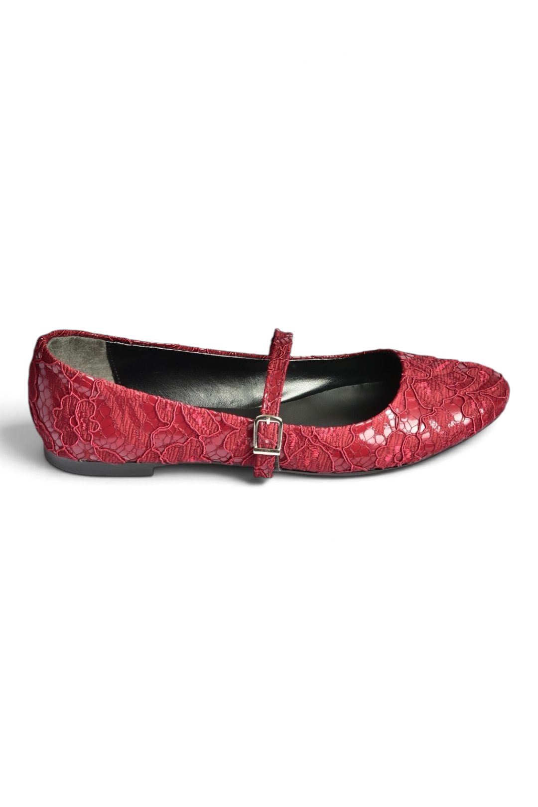 Z726232704 Bordo Kumaş Bantlı Kadın Babet