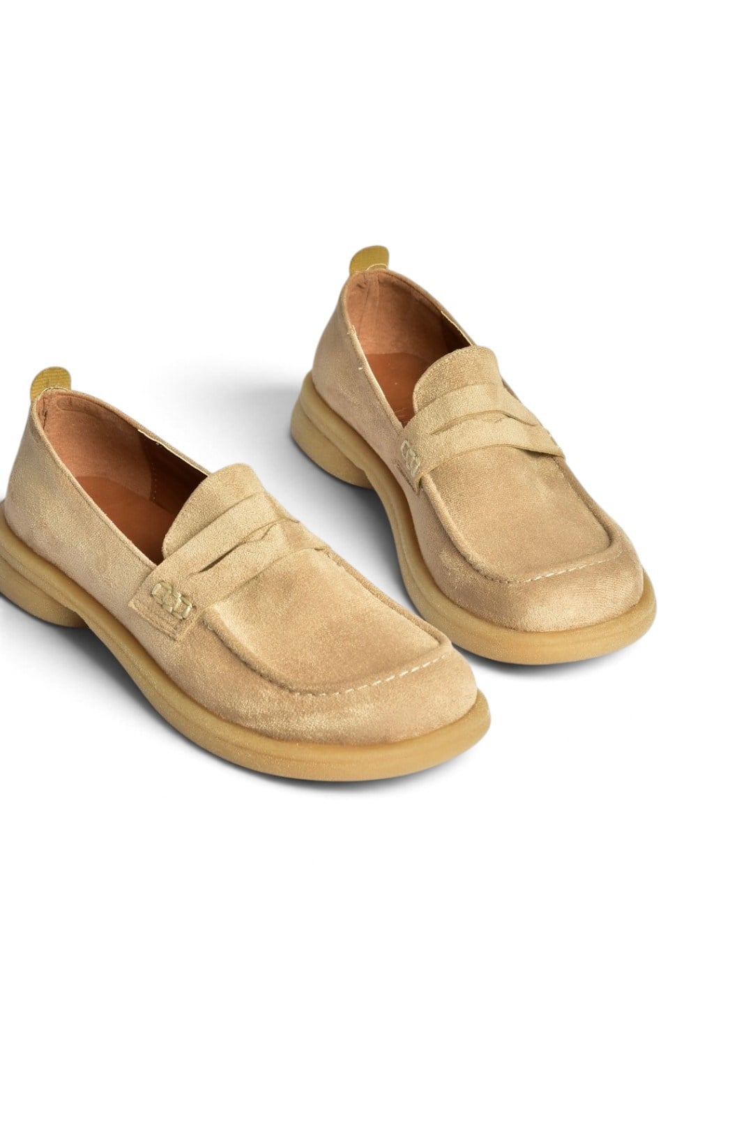 Z996165202 Vizon Süet Mosen Burunlu Casual Comfort Ayakkabı
