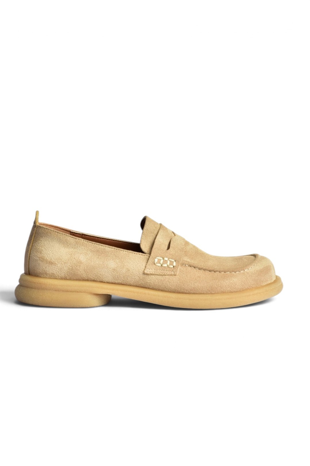 Z996165202 Vizon Süet Mosen Burunlu Casual Comfort Ayakkabı