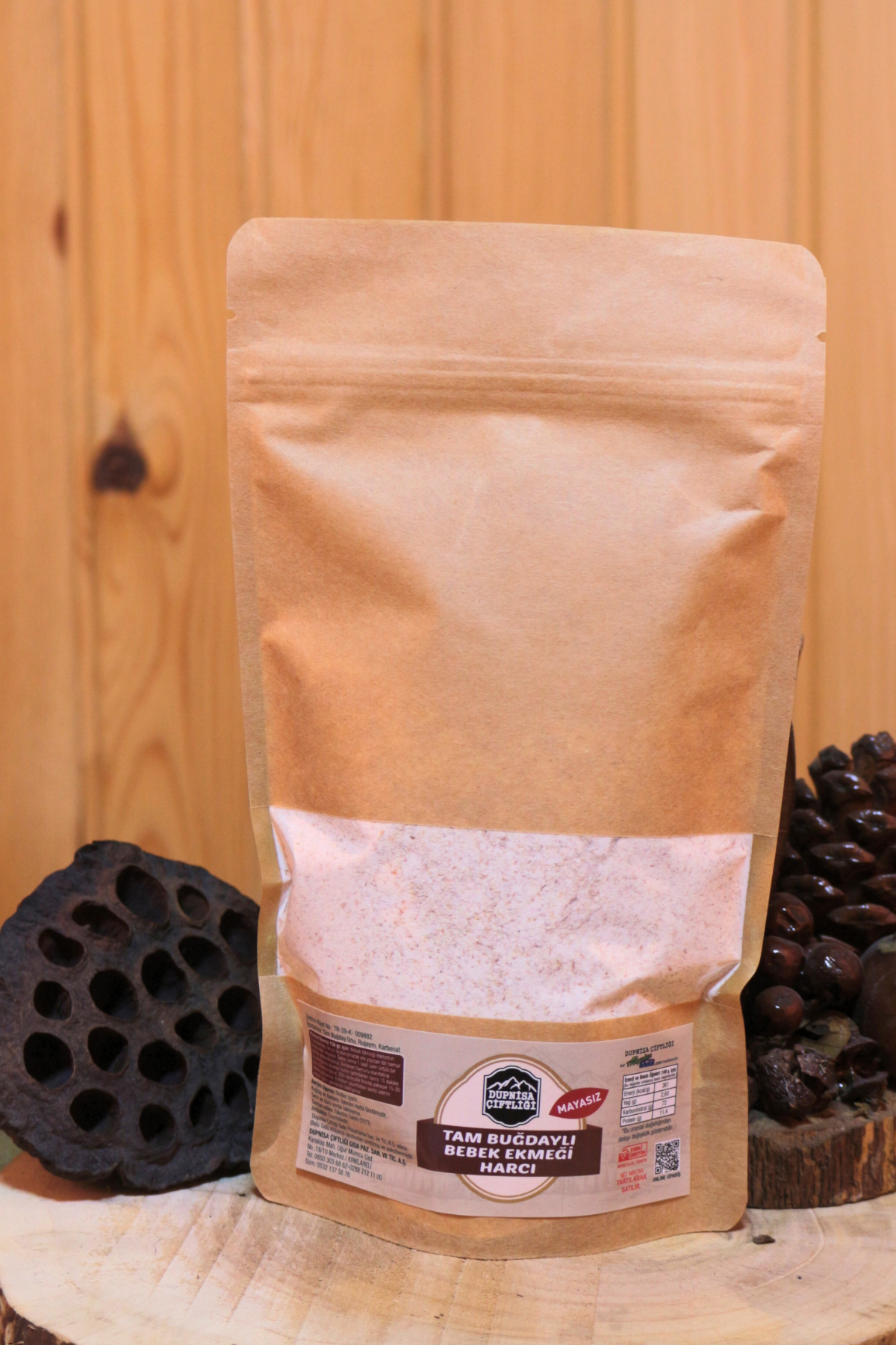 Bebek Ek GıdaDupnisa ÇiftliğiTam Buğdaylı Bebek Ekmeği Harcı 300g