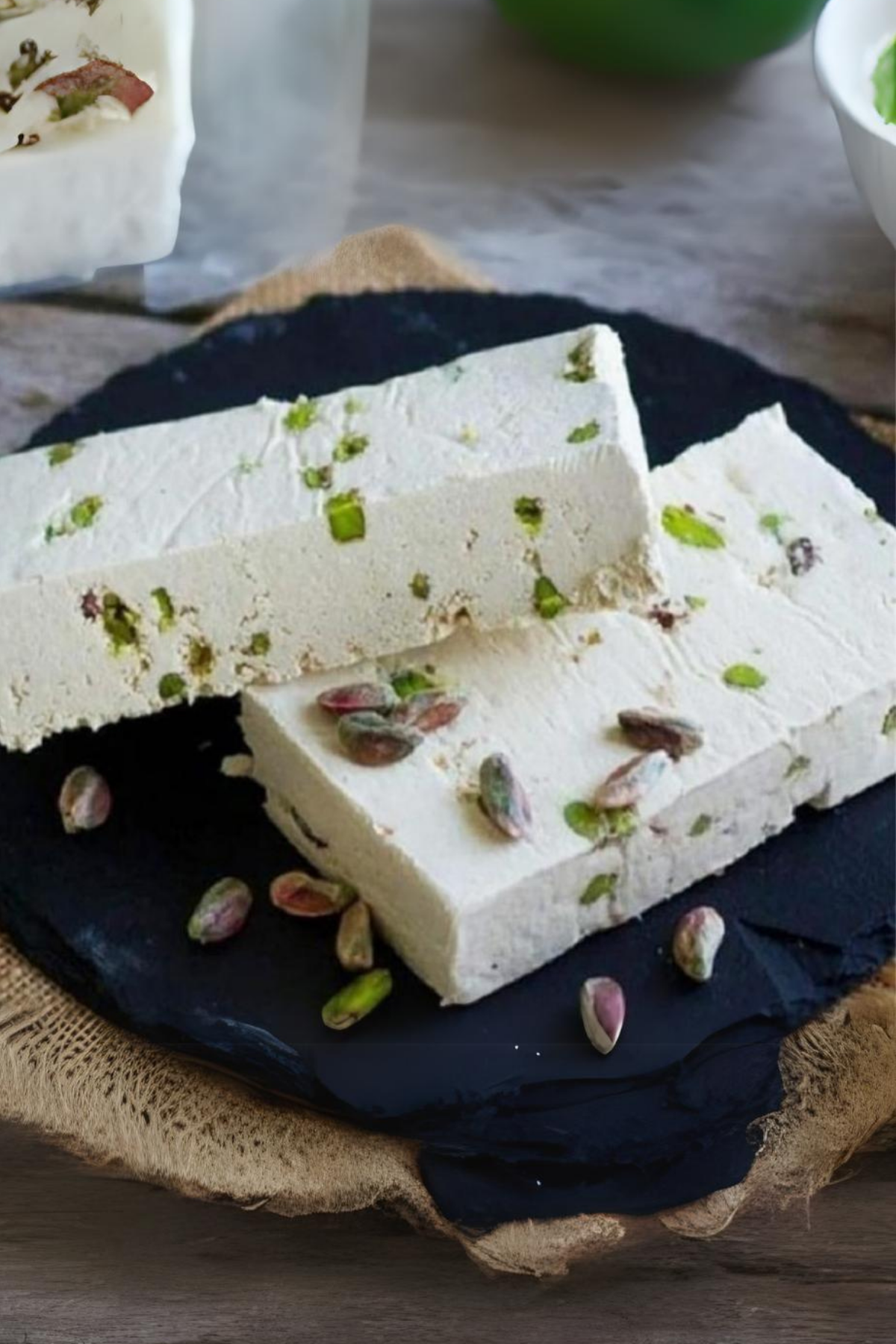 Günlük ÜretimDupnisa ÇiftliğiKesme Fıstıklı Tahin Helvası 500g