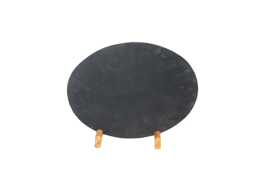 AHŞAP AYAKLI ELİPS MENÜ BOARD