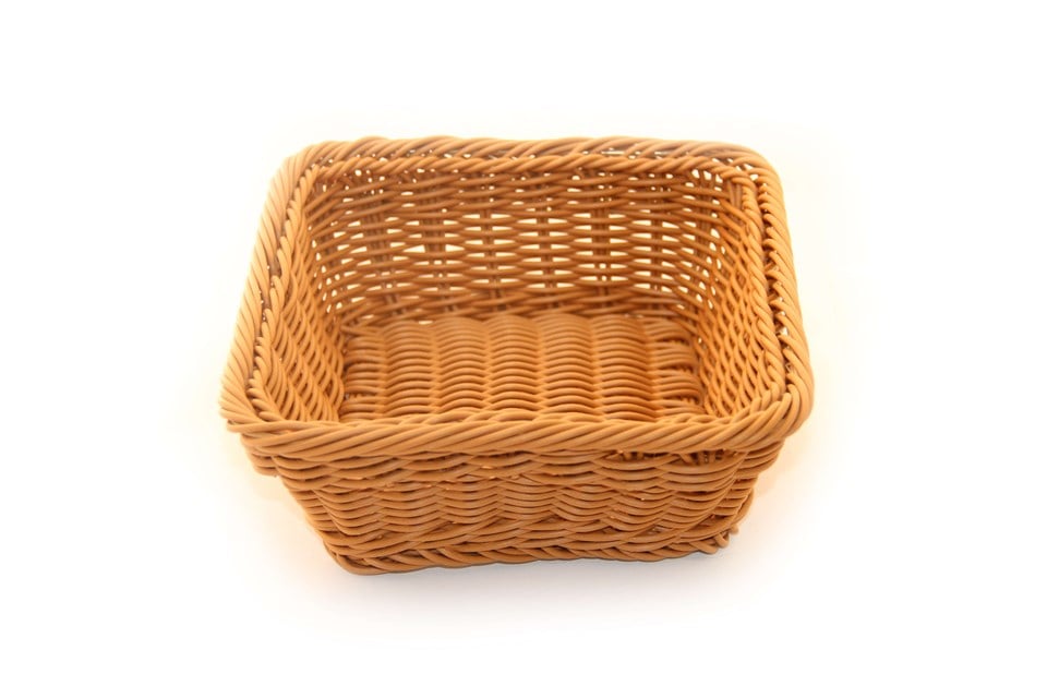 PLASTİK EKMEK SEPETİ KARE 19*19*7