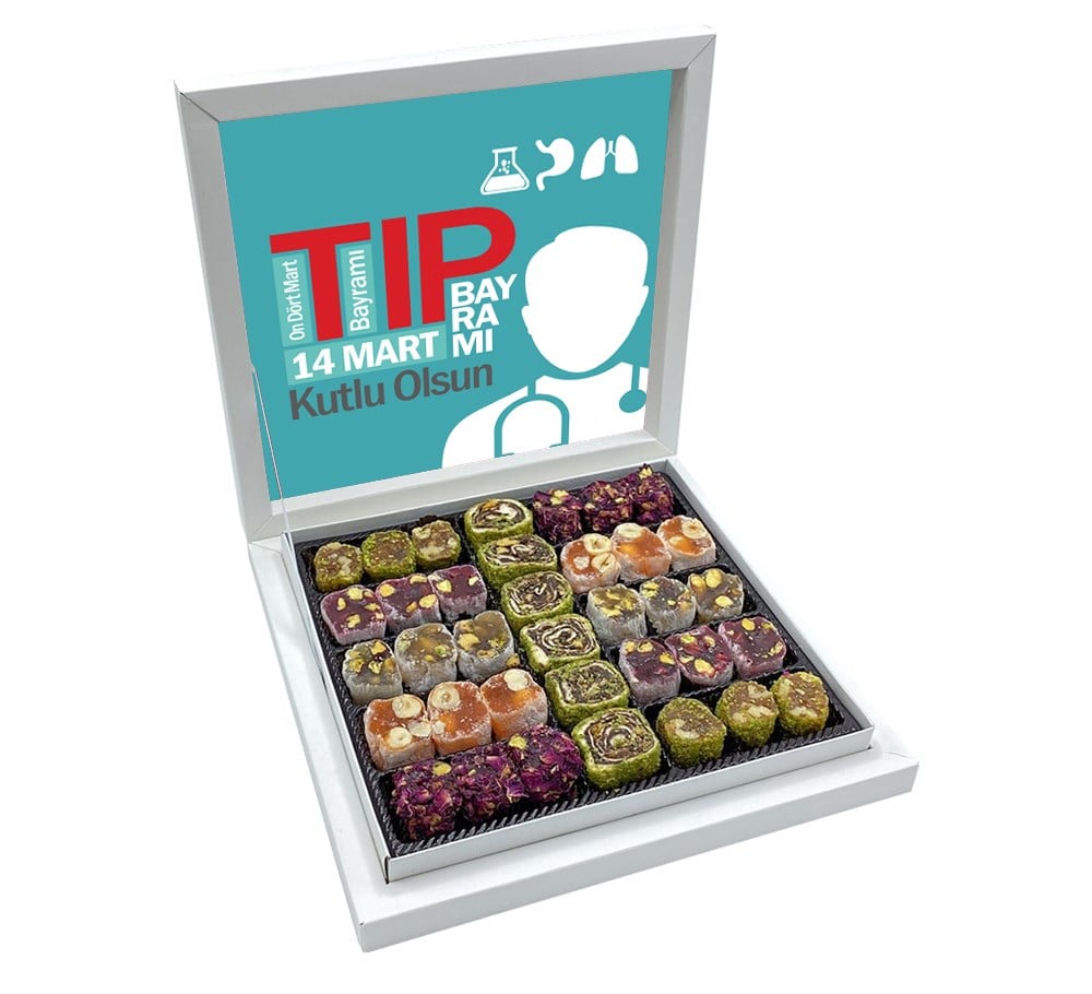 14 Mart Tıp Bayramı Hediyesi Special Lokum Sunum Kutulu