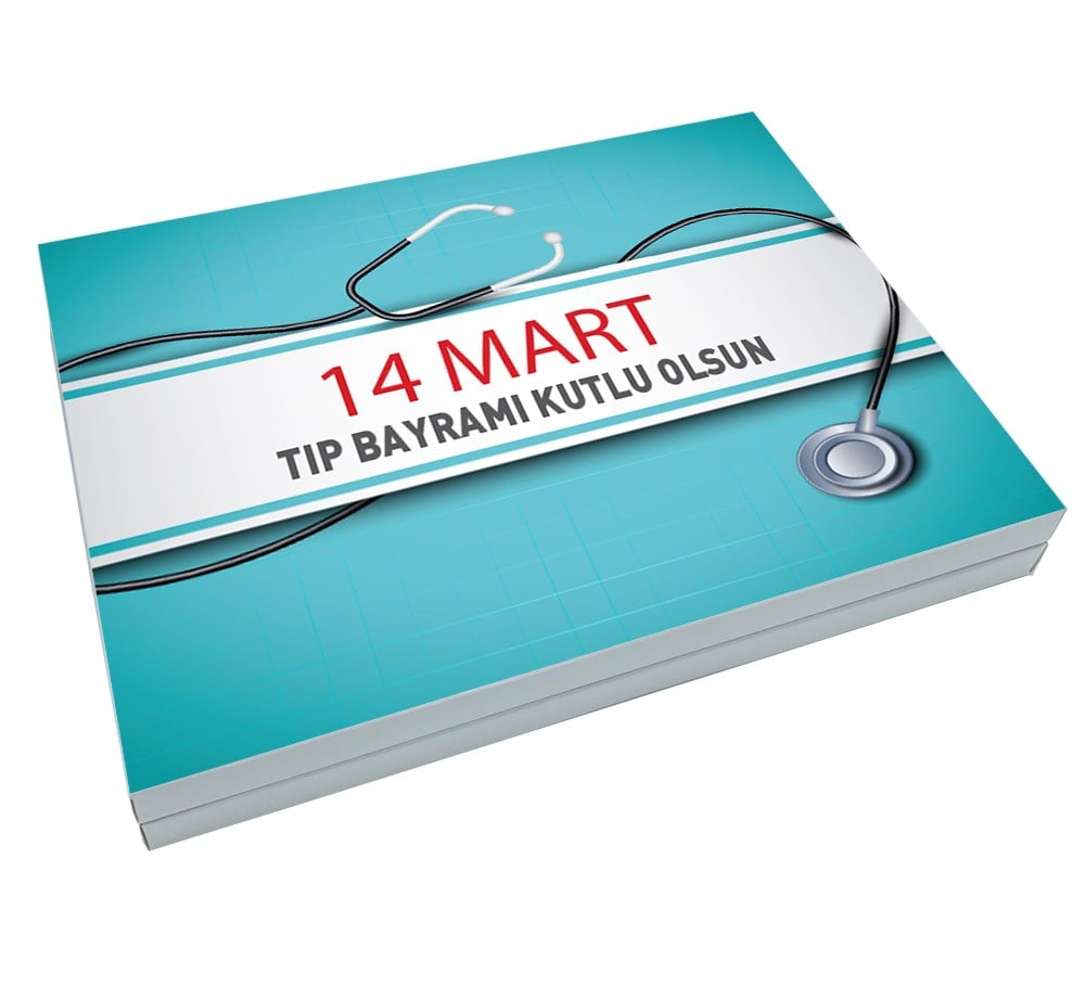 14 Mart Tıp Bayramı Madlen Çikolata Büyük Sunum Kutulu (48 Adet)