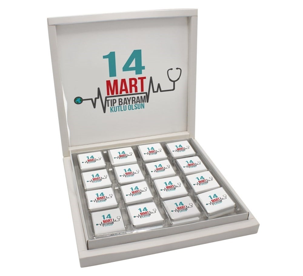 14 Mart Tıp Bayramına Özel Hediye Madlen Çikolata