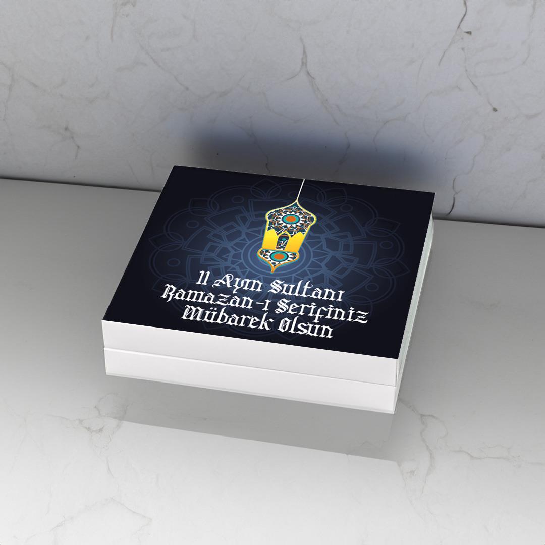 32 Adet Madlen Ramazan Çikolatası Lacivert Desenli
