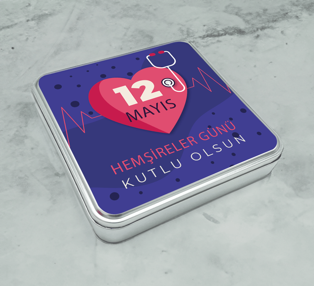 Hemşireler Haftası Special Çikolata Metal Kutu