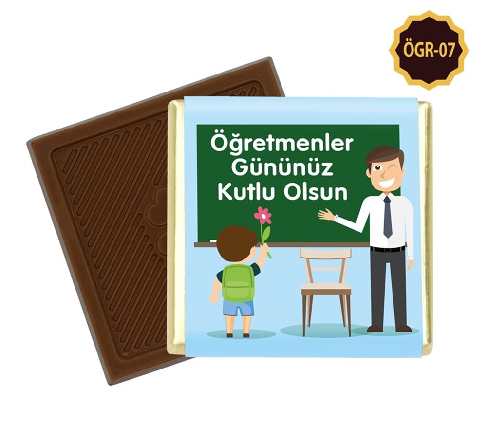 24 Kasım Öğretmenler Günü Özel Hediyelik Kutu Çikolata Madlen Çikolata (72 Adet)
