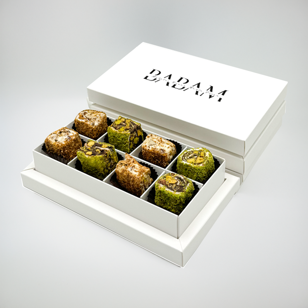 Babalar Günü Bol Antep Fıstıklı Lokum 8 Bölmeli