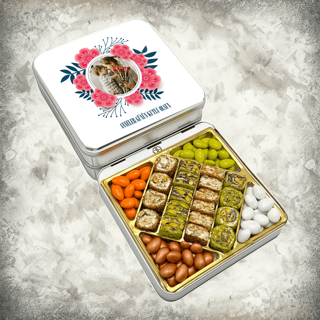 Anneler Günü Hediyesi Fotoğraflı Baklava Lokum & Draje