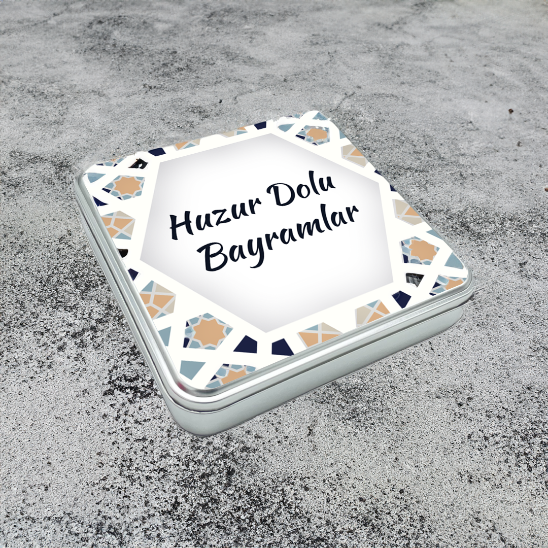 Bayram Hediyesi Truf Çikolata Metal Kutu