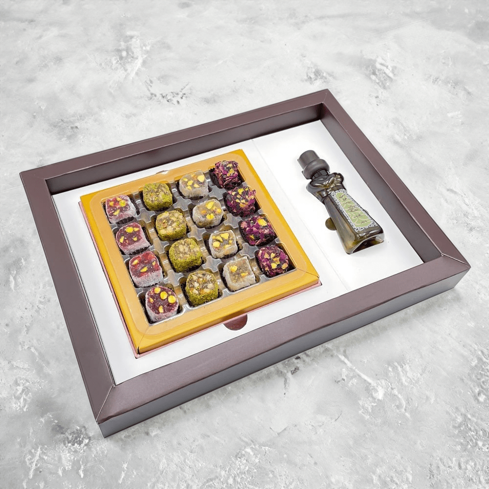 Logolu Set Special Lokum ve Aşık Kolonya