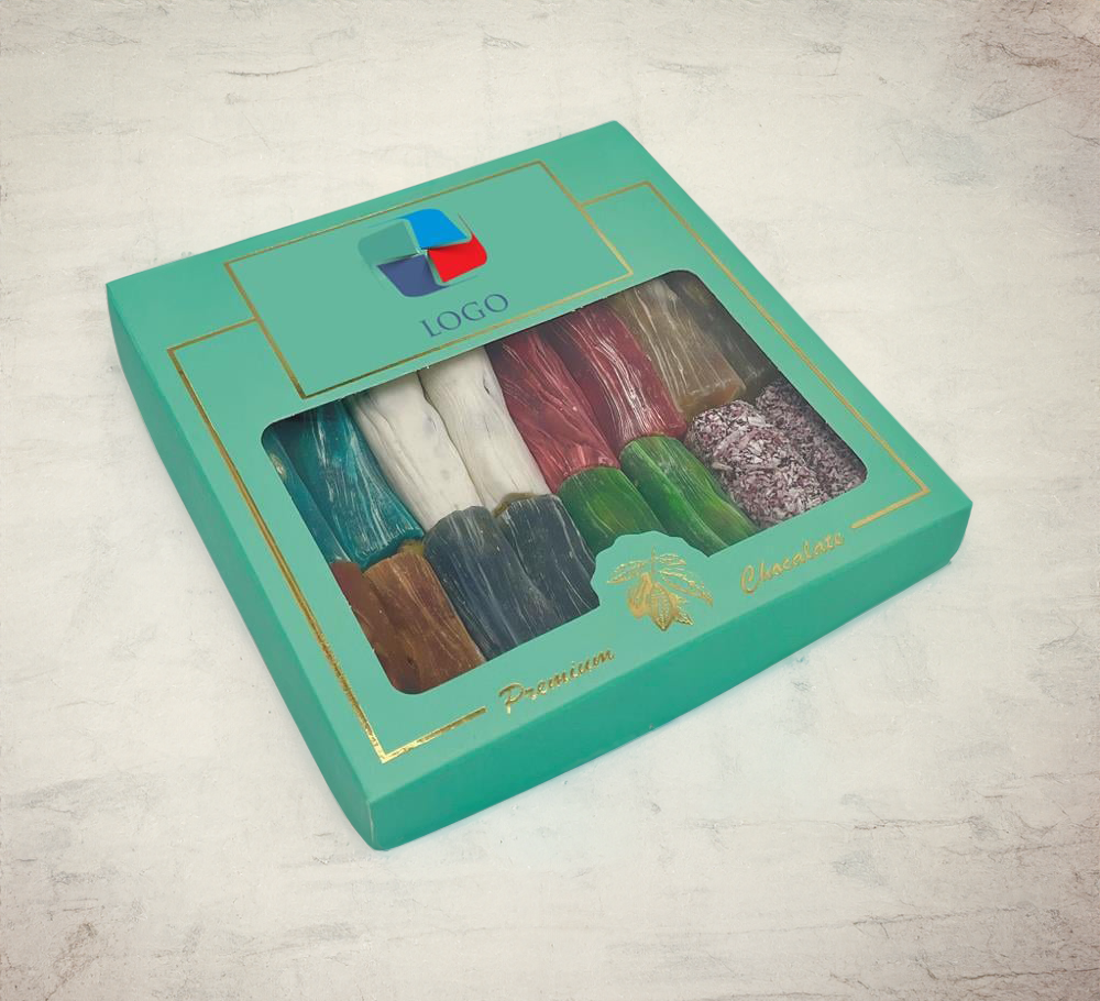 Logo Baskılı Meyveli Antep Fıstıklı Fitil Lokum