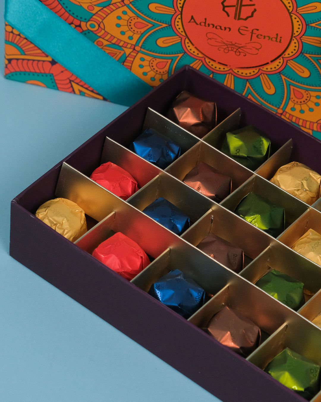 Fındık Çikolatalı Özel Seri Mandala Kutu Öğretmenler Günü Hediyesi