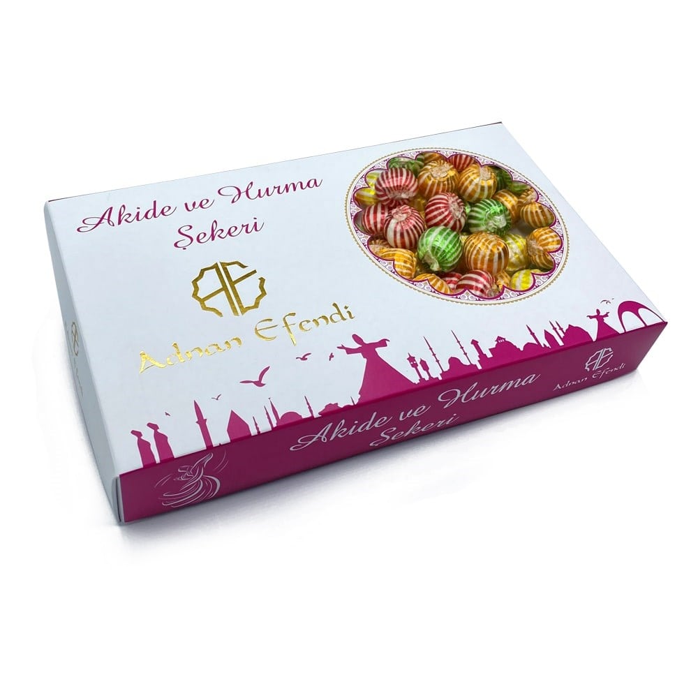 Akide Şekeri Meyveli Çizgili Bonbon 400 gr.