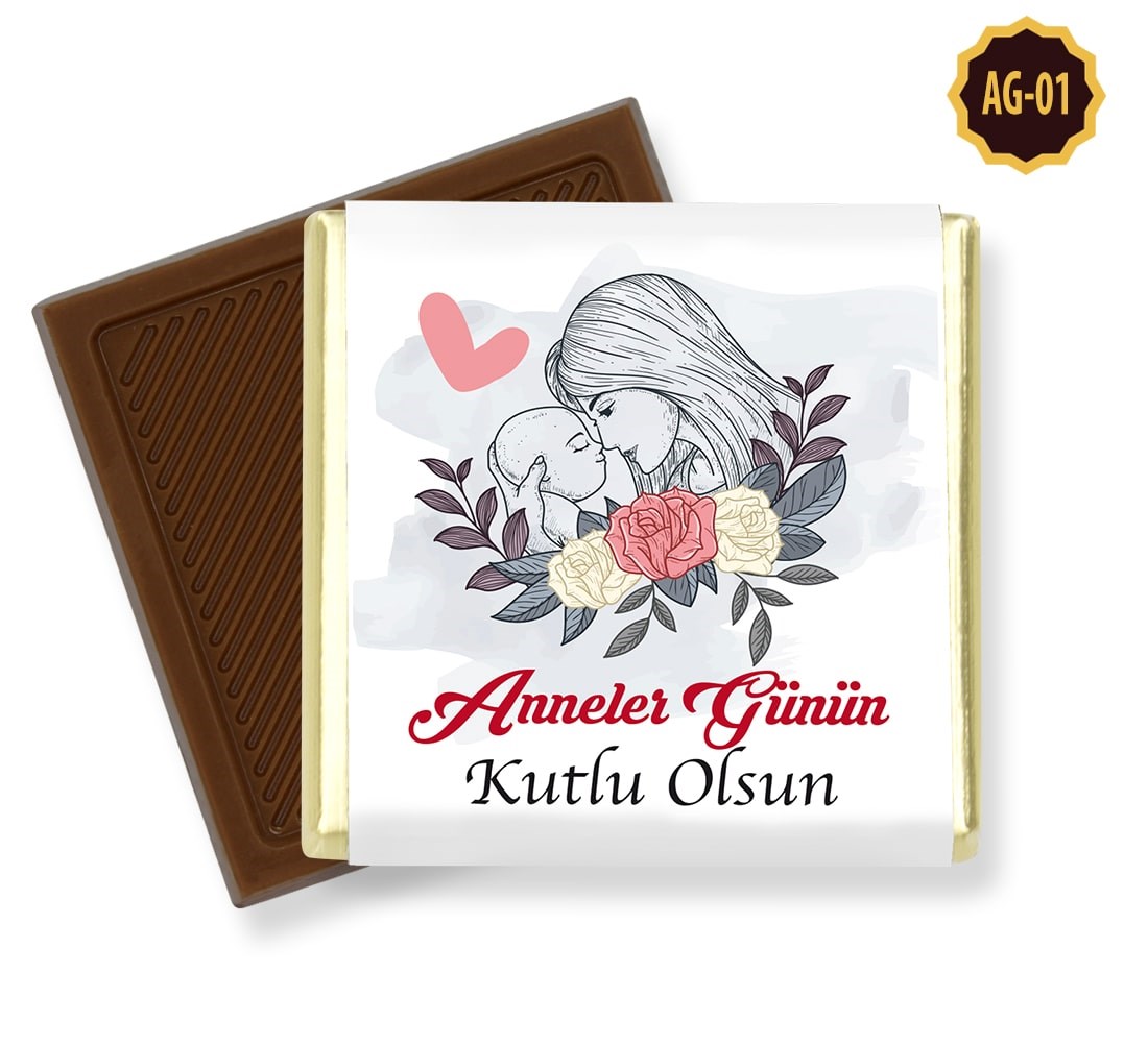 Anneler Günü Özel Hediyelik Kutu Çikolata Madlen Çikolata (72 Adet)