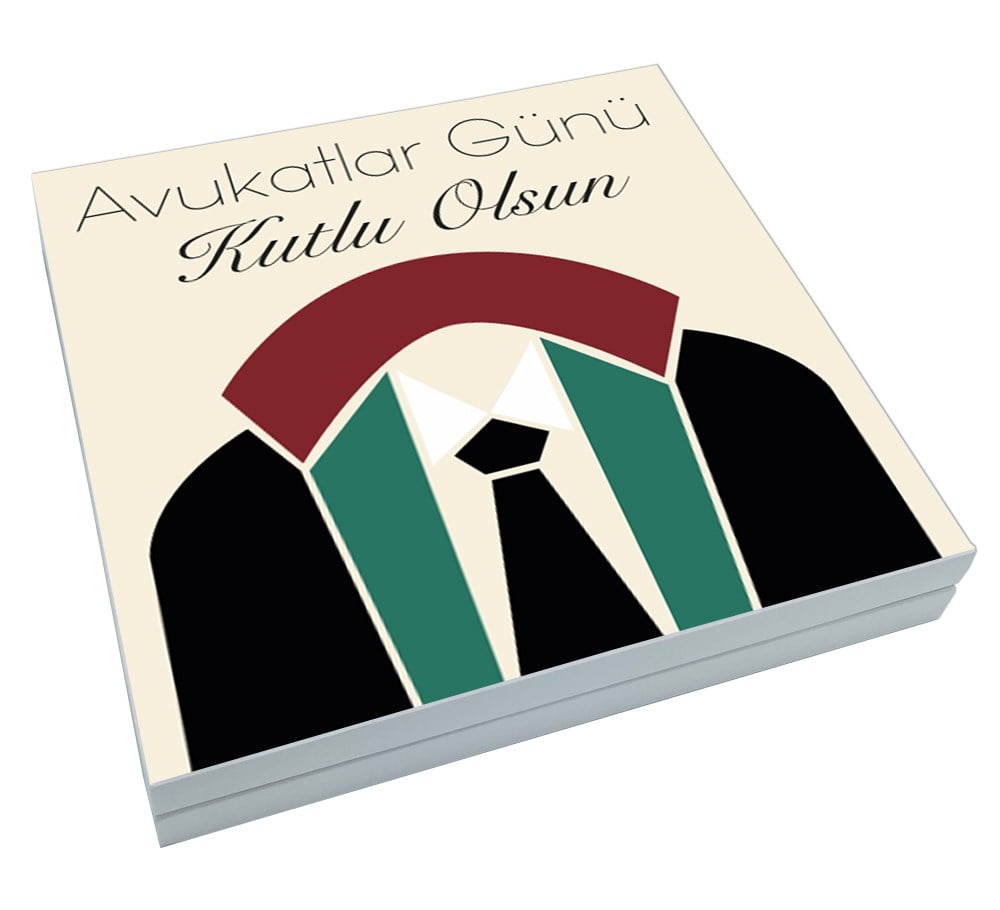 Avukatlar Günü Cübbe Tasarımlı Special Çikolata Sunum Kutulu
