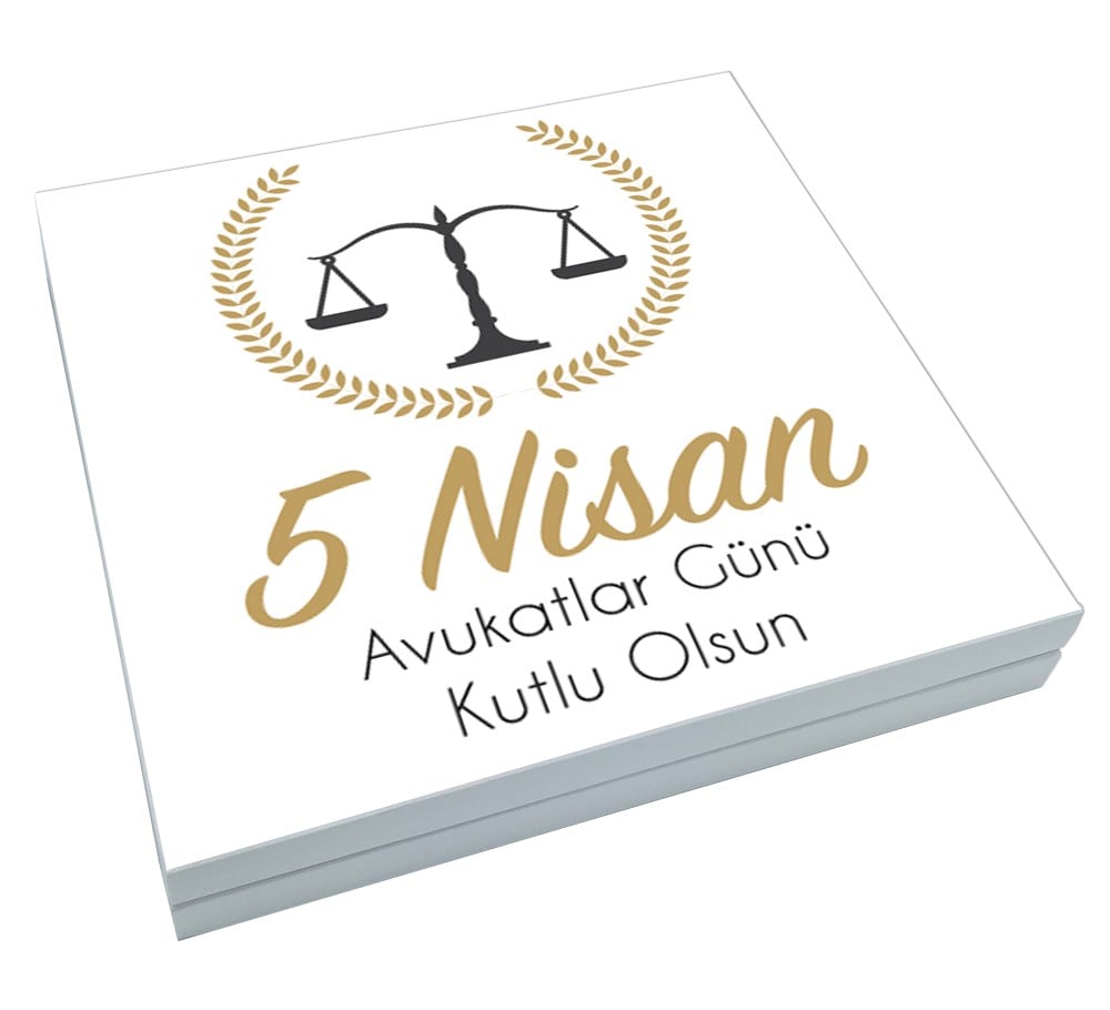 Avukatlar Günü Terazi Tasarımlı Special Çikolata Sunum Kutulu