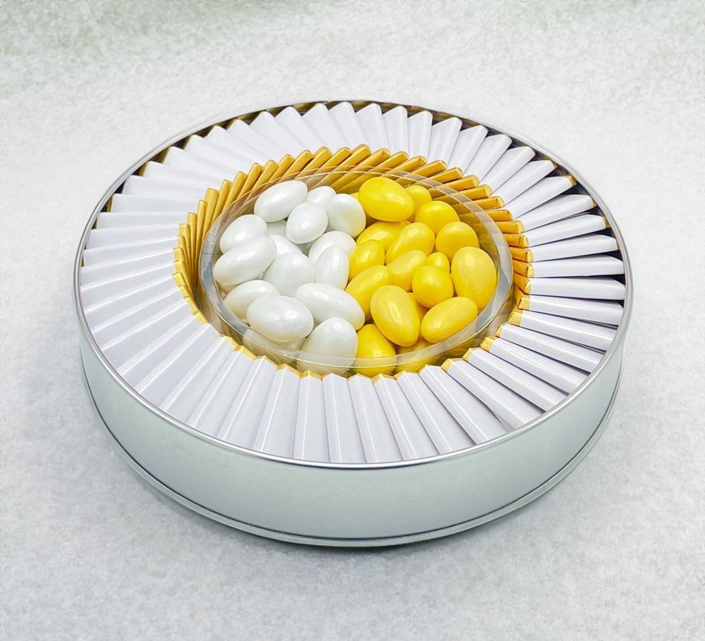 Firmalara Özel Logolu Çikolata + Draje Yuvarlak Kutu