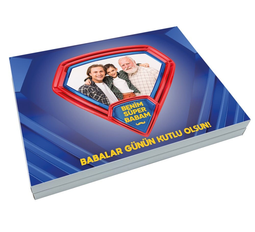 Babalar Günü Hediyesi Fotoğraf Baskılı Madlen Çikolata 48 Adet B