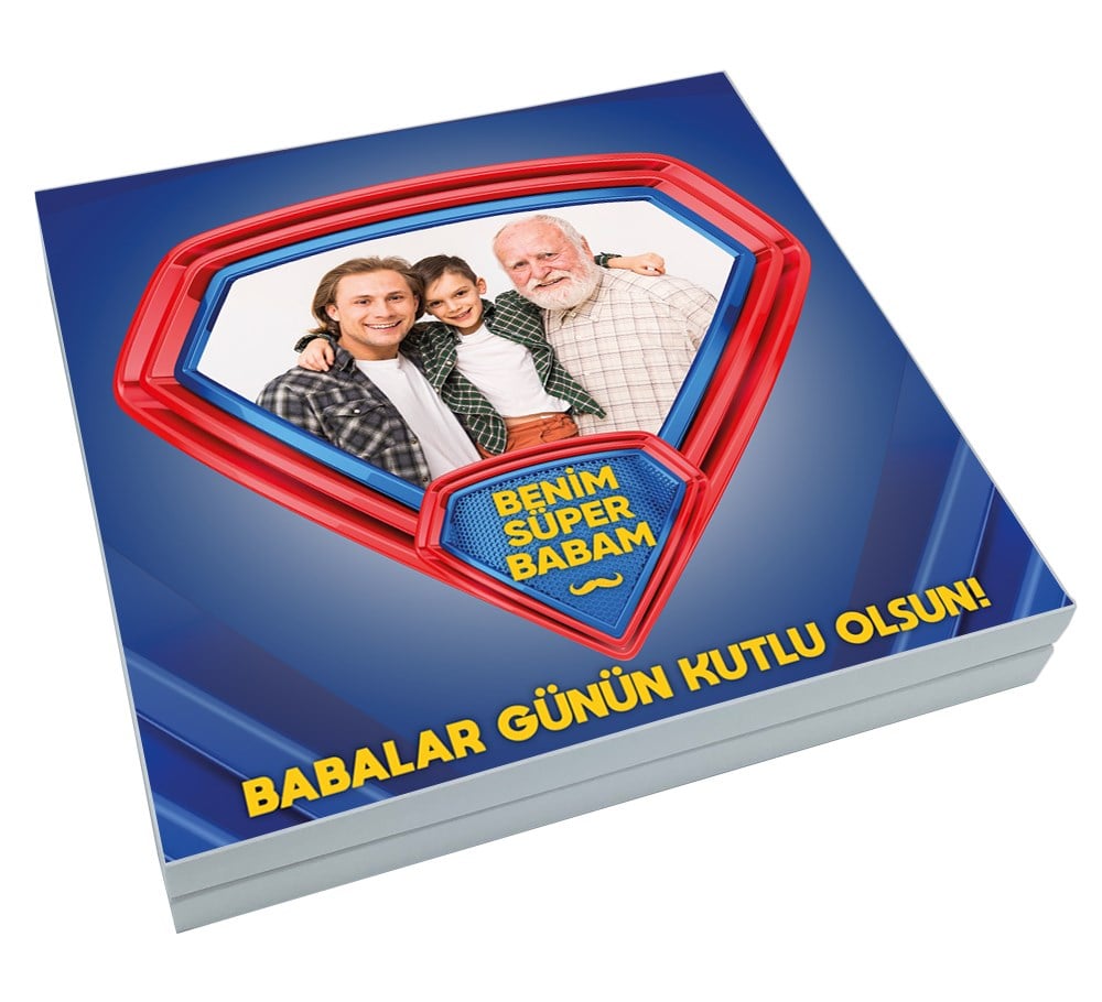 Babalar Günü Hediyesi Fotoğraf Baskılı Şerit Lokum & Draje