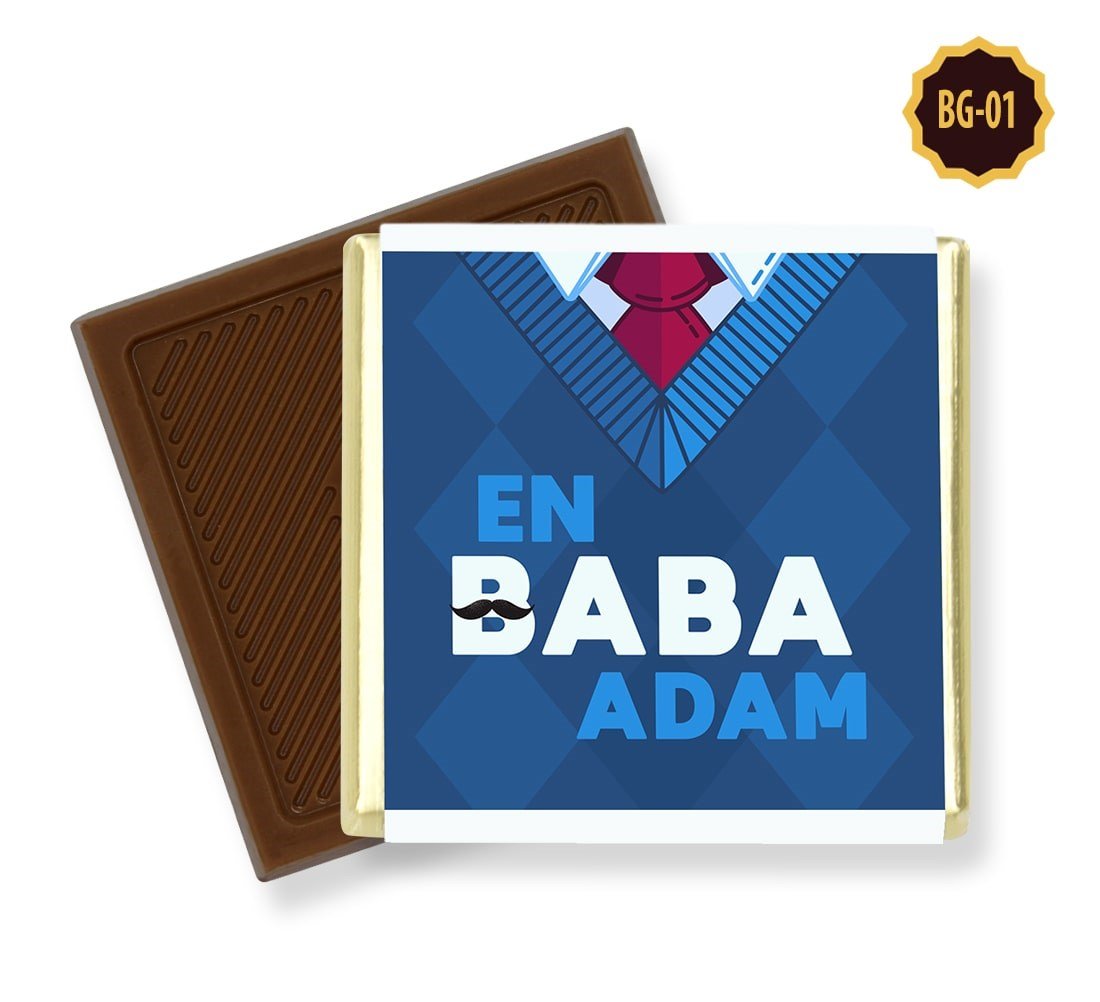 Babalar Günü Özel Hediyelik Kutu Çikolata Madlen Çikolata (72 Adet)