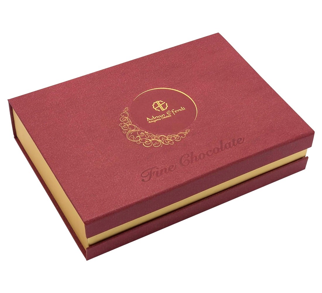 Bordo Hediyelik Kutulu Karışık Yaldızlı ve Special Çikolata - 8682874010389