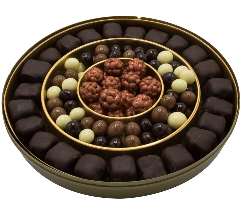 Çikolata Kaplı Fıstıklı Lokum ve Kahveli Draje 510gr.