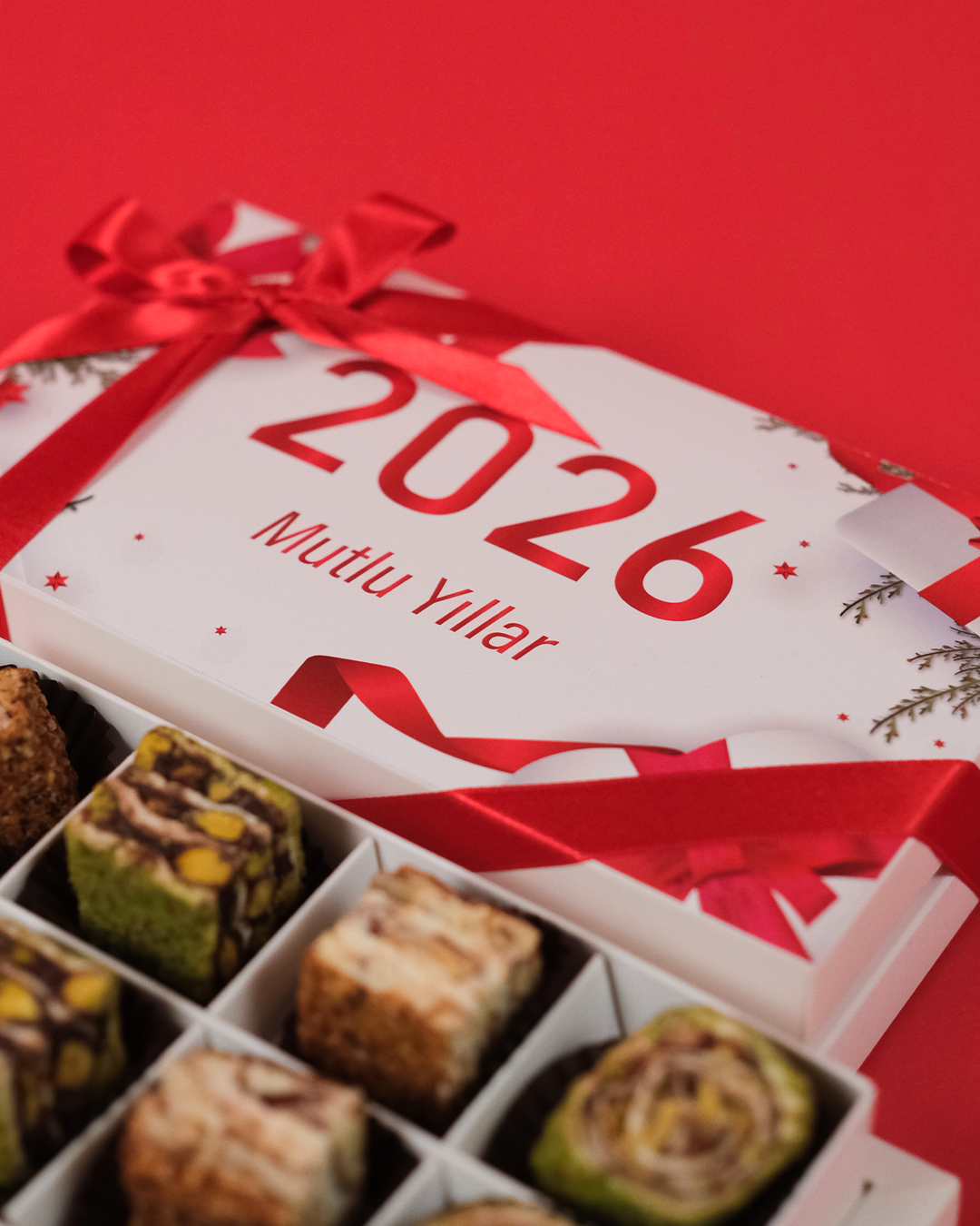 Yeni Yıl Baklava Lokum Kutusu