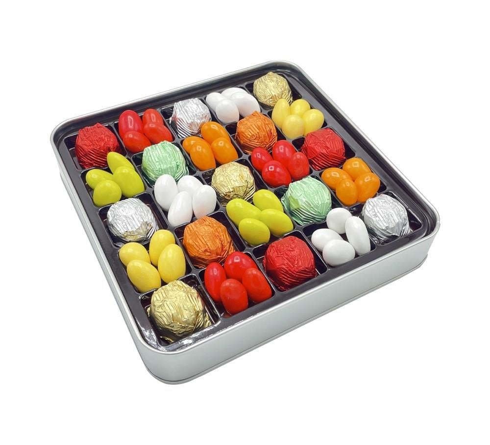 Firmalara Özel Kurumsal Renkli Çikolata + Draje Kutusu