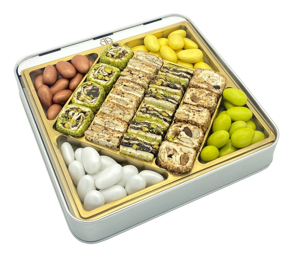 Fotoğraflı Hediyelik Special Baklava Lokum & Draje Yılbaşı Kutusu