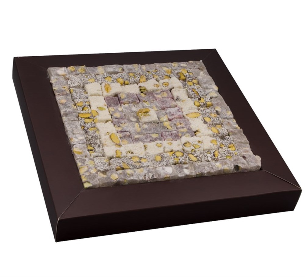 Hediyelik Kutu Lokum, Karışık Çifte Kavrulmuş Lokumlar 730gr.