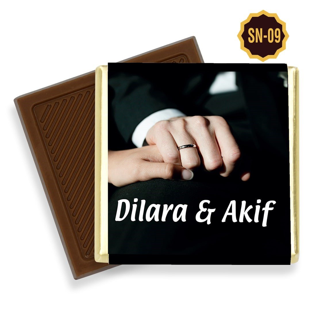 İsimli Söz Nişan Çikolatası (45 Adet Madlen Çikolata)