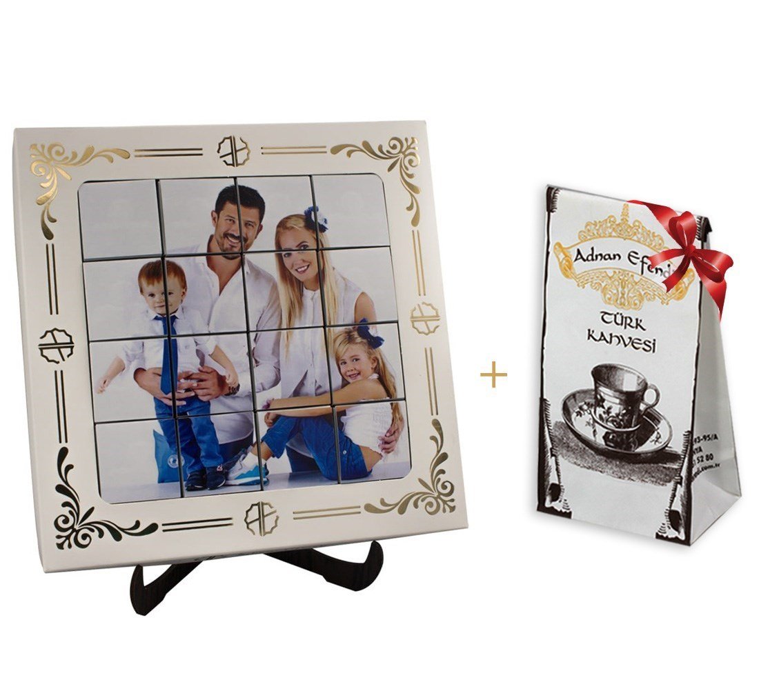 Kişiye Özel Yapboz Puzzle Madlen Çikolata (Türk Kahvesi Hediyeli)