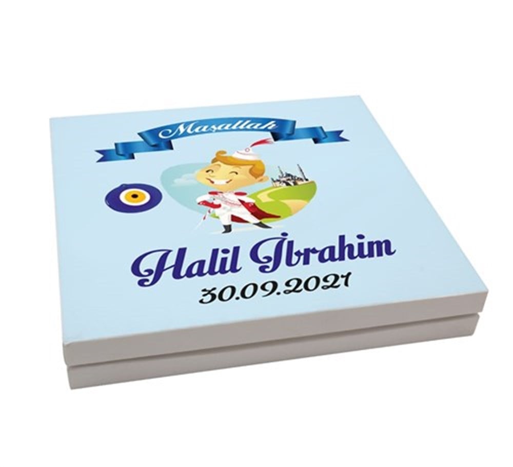 Nazar Boncuğu Desenli Sünnet Çikolatası 32 Adet
