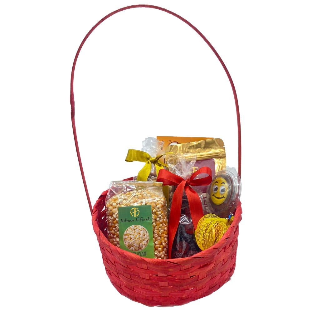 Özel Süslemeli Yılbaşı Sepeti