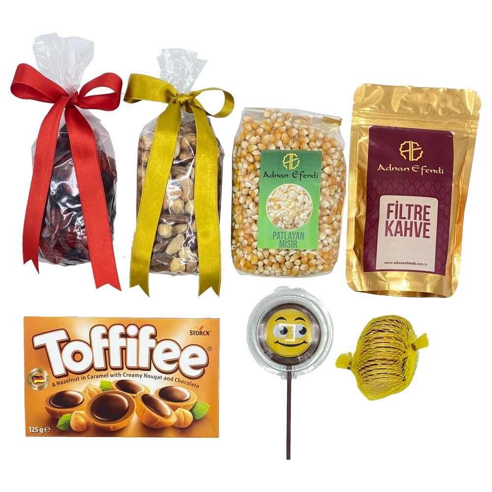 Özel Süslemeli Yılbaşı Sepeti