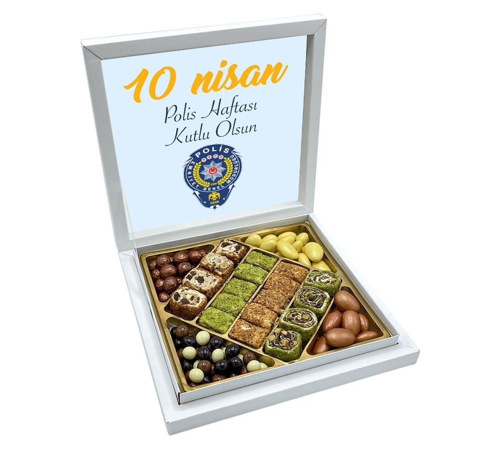 Polis Haftası Rozet Baskılı Şerit Lokum & Draje